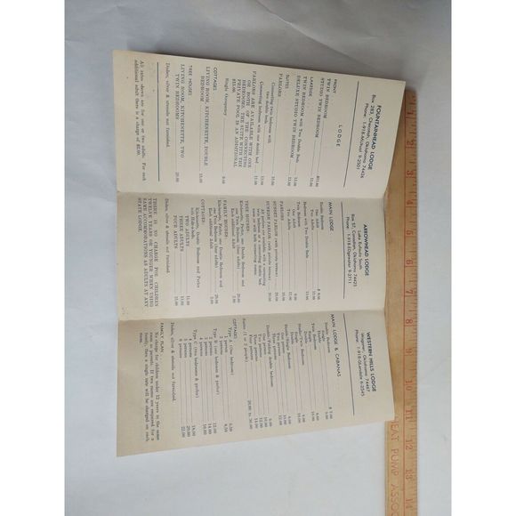 Vintage 1969 1970 Oklahoma State Parks Lodges Brochure Pamphlet Advertisement Ad - Picture 3 of 7